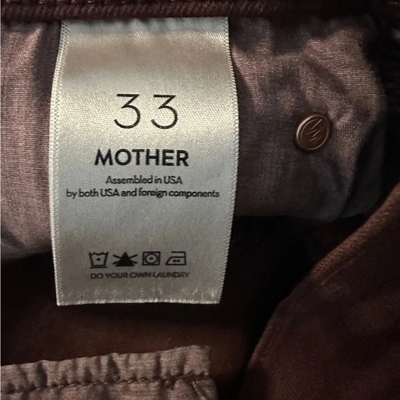 MOTHER Jeans The Mid Rise Dazzler Skimp Fudgesickle Size: 33 NWT
